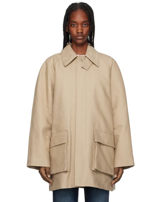 Filippa K ベージュ パッチポケット パデッド ジャケット Natural