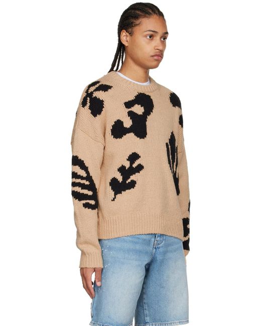 FRAME Beige Cotton Sweater for Men | Lyst