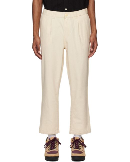 Corridor NYC Beige Cropped Trousers in Natural for Men | Lyst
