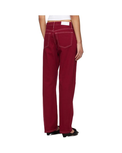 Re/done Red 'The Standard' Jeans