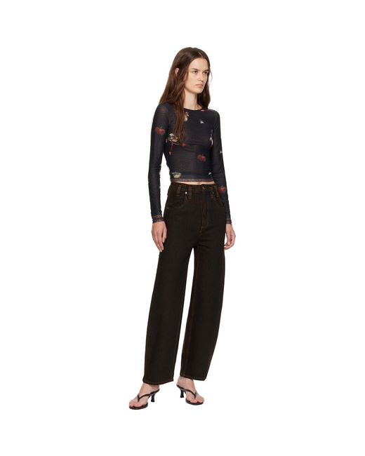 Eckhaus Latta Black Baggy Jeans