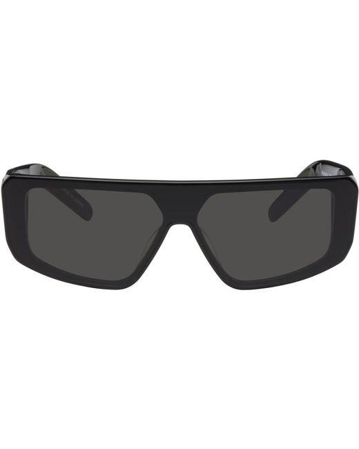Rick Owens Black Temple Performa Sunglasses