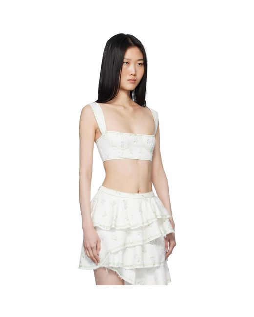 YUHAN WANG Multicolor Ssense Exclusive Denim Top