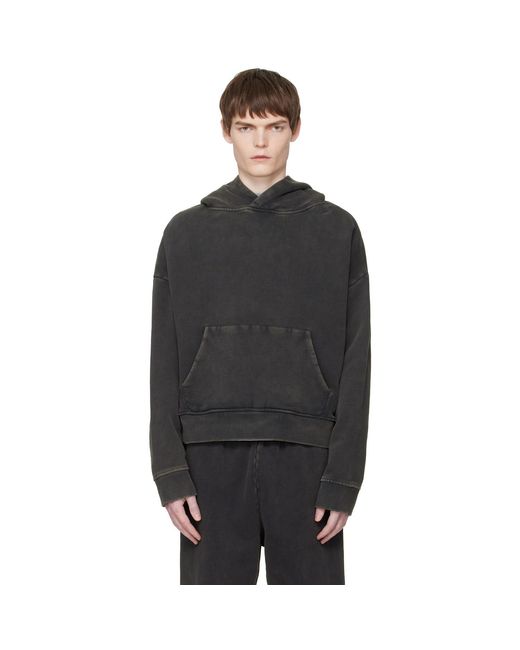 Entire studios Black Heavy Hoodie for men
