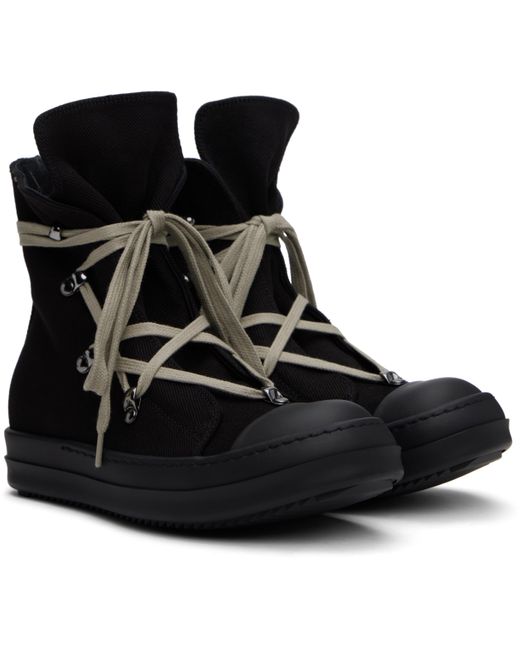 Rick Owens Black Hollywood Hexa Sneaks Sneakers