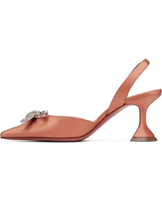 AMINA MUADDI Black Rosie Sling 70 Heels