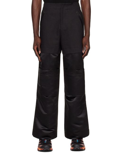 Spencer Badu Paneled Cargo Pants in Black for Men | Lyst