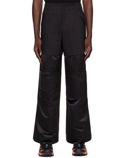 Spencer Badu Paneled Cargo Pants in Black for Men Lyst