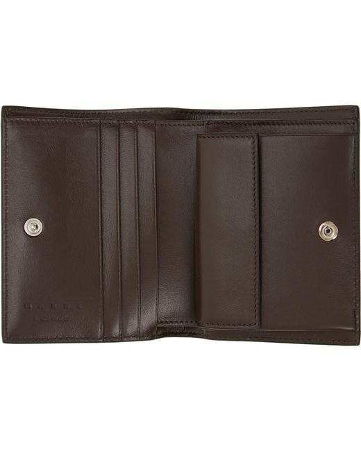 Marni Green Mending' Leather Bifold Wallet for men