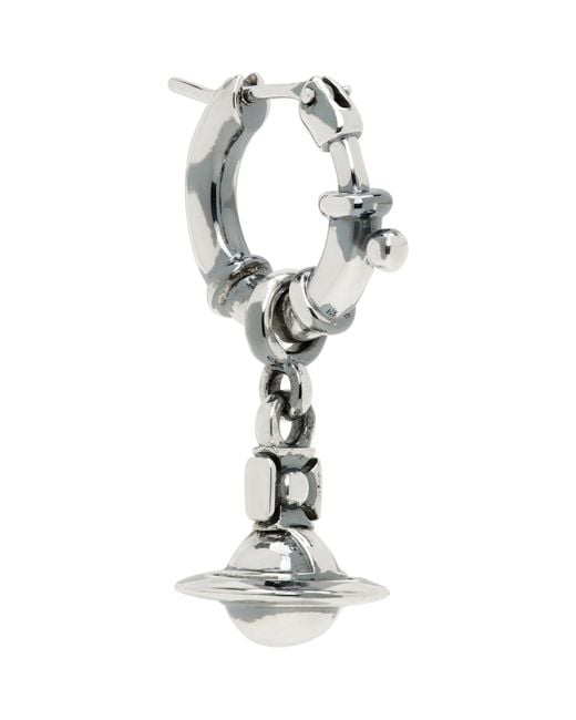 Vivienne Westwood Metallic Pauliana Single Earring for men