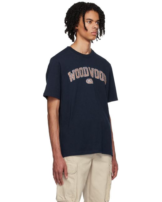 T-shirt bobby bleu marine WOOD WOOD pour homme en coloris Blue