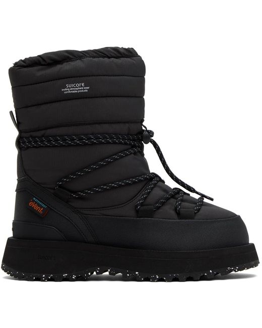 Suicoke Black Bower-evab-hi-lace Boots
