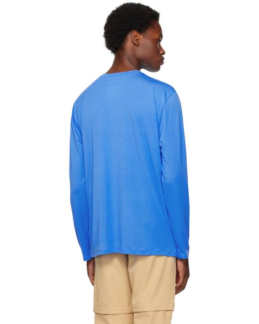 The North Face Blue Wander Long Sleeve T-shirt for men