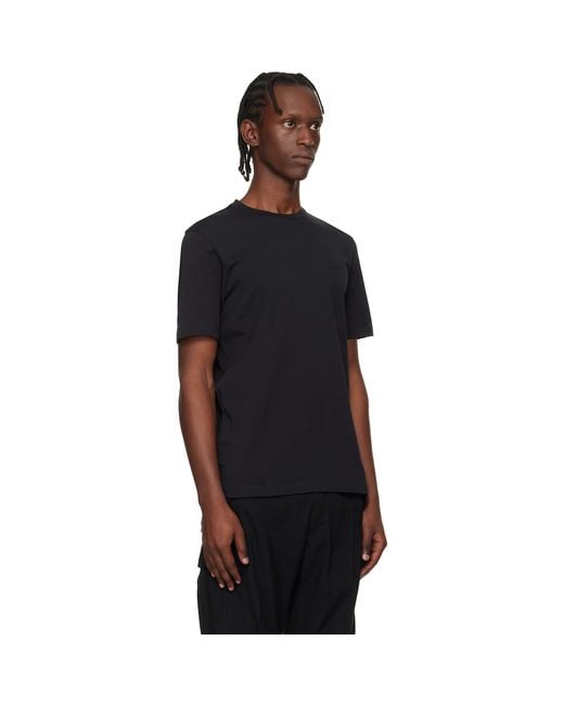 Boss Black Logo Detail Cotton-Jersey T-Shirt for men
