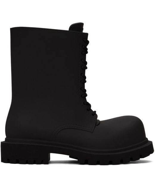 Balenciaga Black Steroid Boots for men