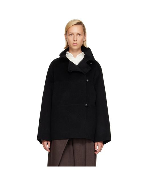 Rohe Black Double-Faced Wool Jacket