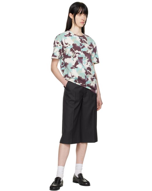 T-Shirt Surdimensionné Bleu Et Mauve À Motif Camouflage Map A Bathing Ape en coloris Black