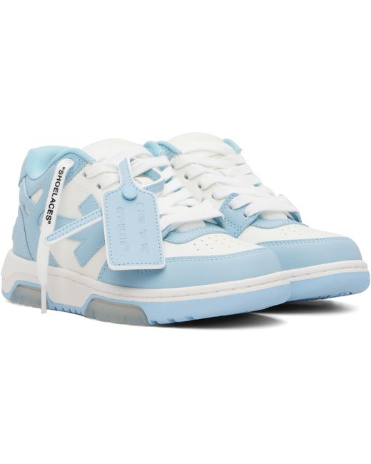 Off-White c/o Virgil Abloh Blue 'Out Of Office' Calf Leather Sneakers