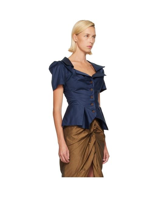 Vivienne Westwood Blue S/S Monday Shirt