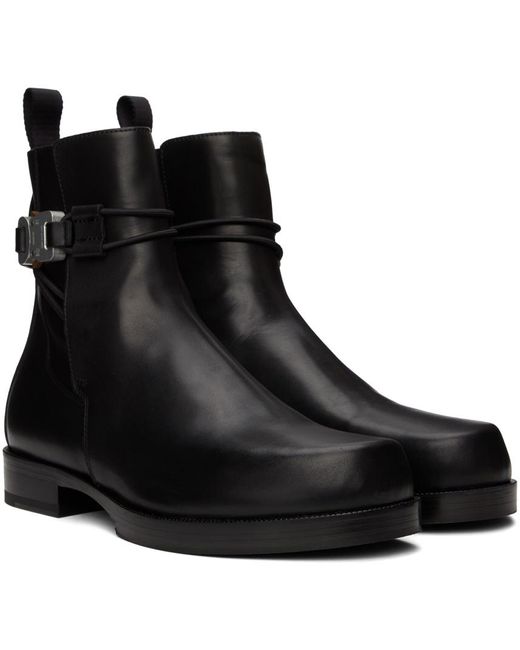 1017 ALYX 9SM Black Low Buckle Boots for men