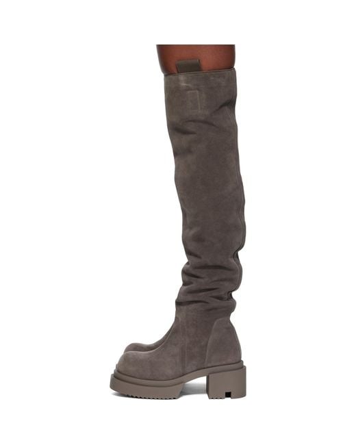 Rick Owens Black Concordians Wader Bogun Tall Boots
