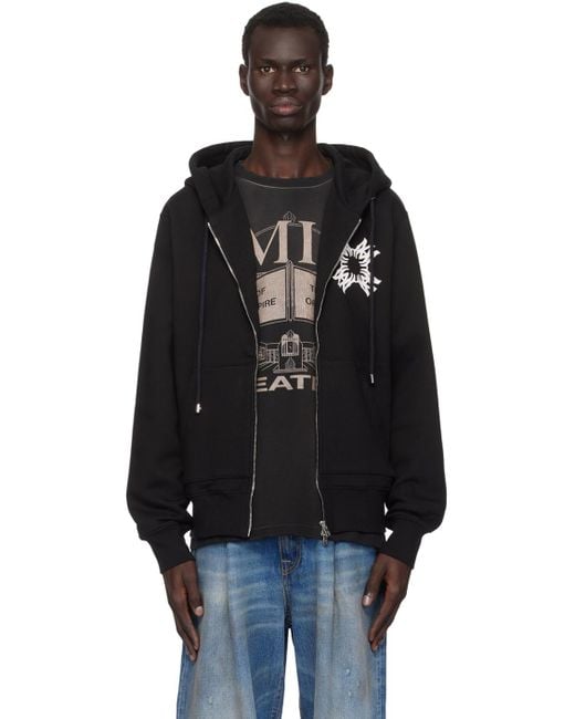 Amiri Ma Quad Zip Up Hoodie in Black for Men | Lyst Canada