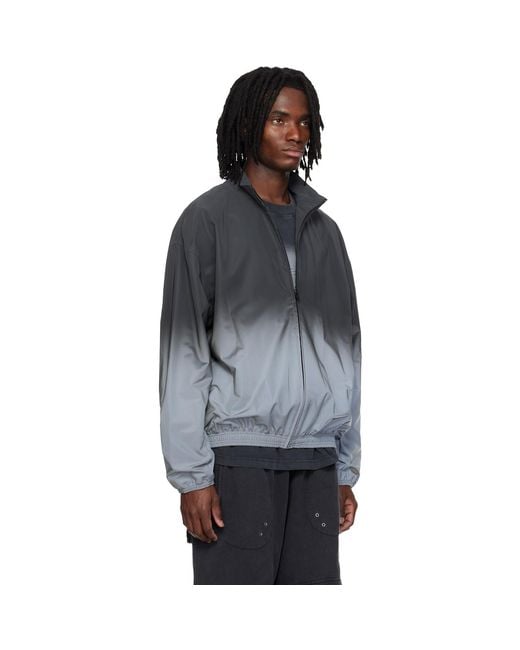 Alexander Wang Black Reflective Track Jacket for men