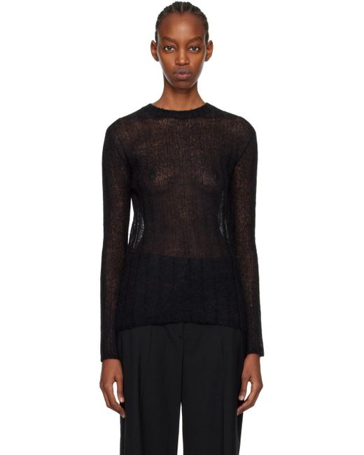KENZO Black Paris Semi-sheer Sweater