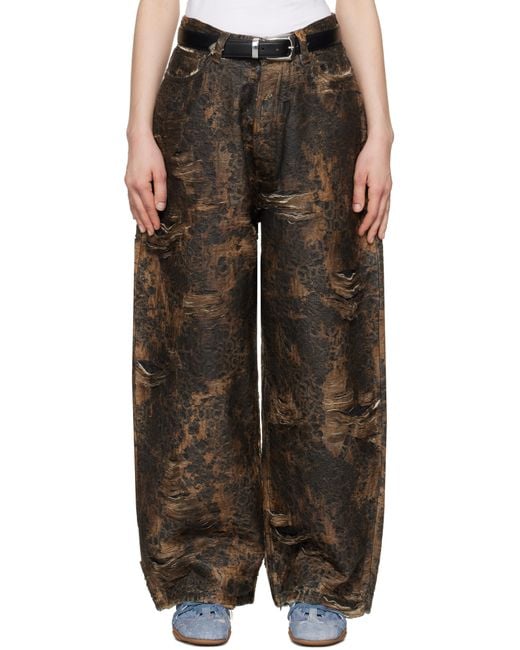 Acne Brown Super Baggy Fit 2023F Jeans