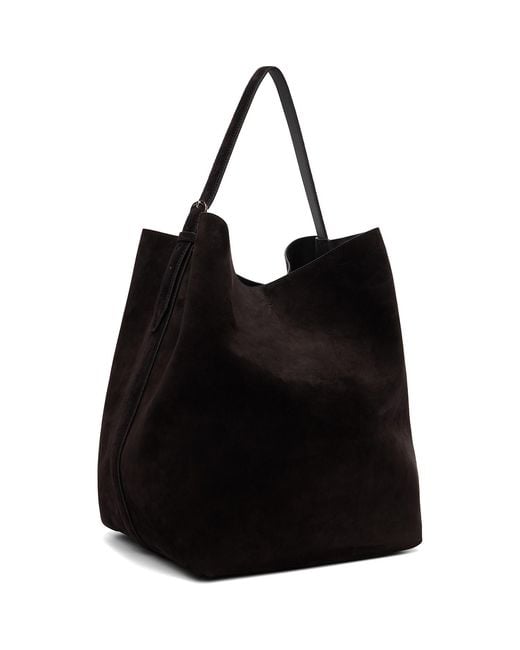 Totême Black Belted Suede Tote