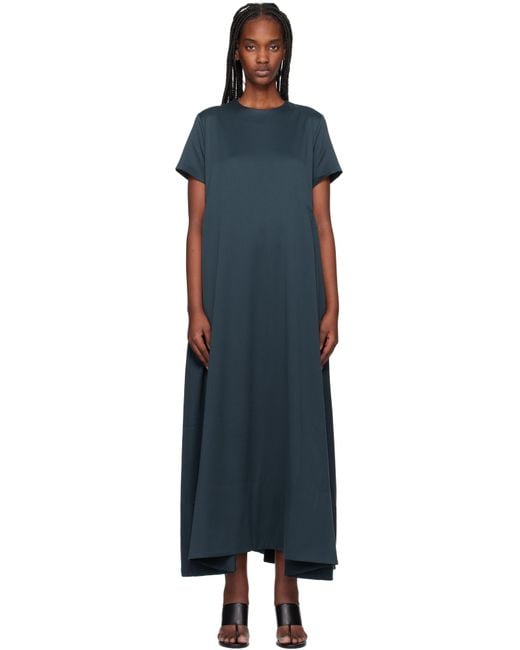REMAIN Birger Christensen Black Short Sleeve Maxi Dress