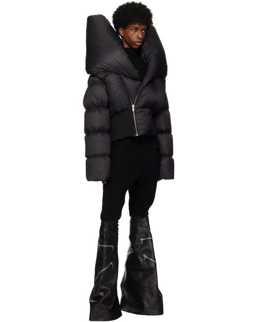 Rick Owens Black Porterville Cargowedge Boots for men