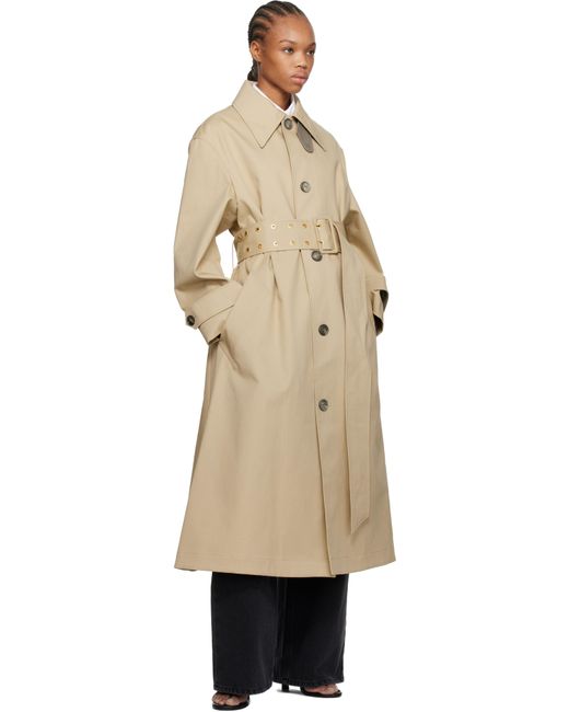 AMI Natural Belted Coat