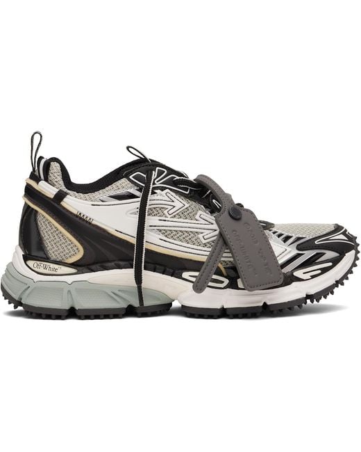 Off-White c/o Virgil Abloh Brown 'Be Right Back' Mesh Sneakers