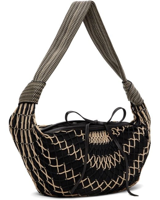 メンズ Lemaire ブラック＆ベージュ Fortune Croissant Filt バッグ Black