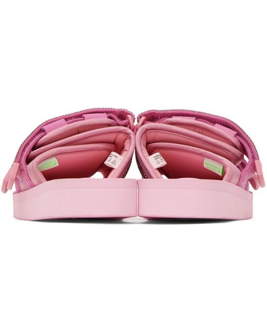 Blumarine Black Pink Suicoke Edition Moto-cab Sandals