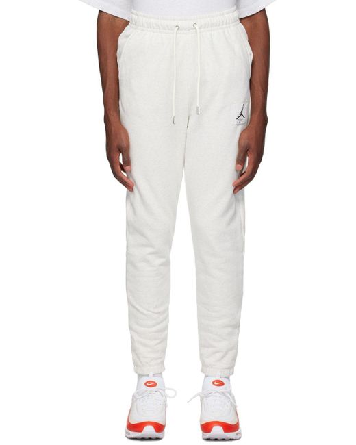 Nike Gray Flight Lounge Pants in White for Men Lyst