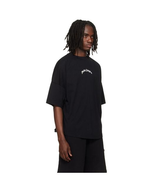 Palm Angels Black Classic Logo Over T-Shirt for men