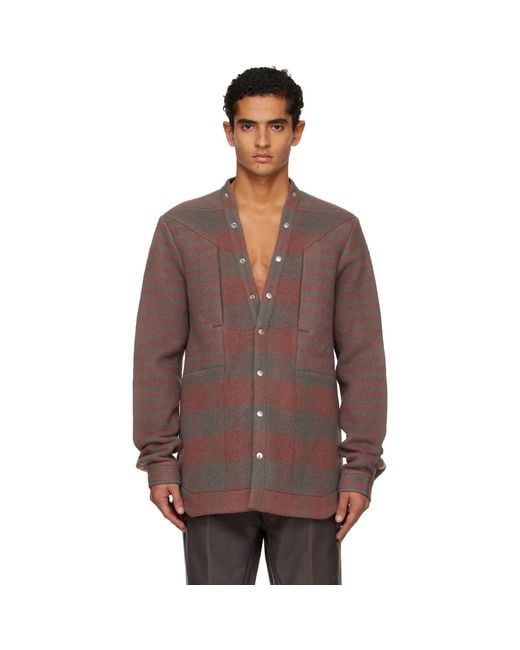 Rick Owens Brown Concordians Larry Fogpocket Overshirt for men
