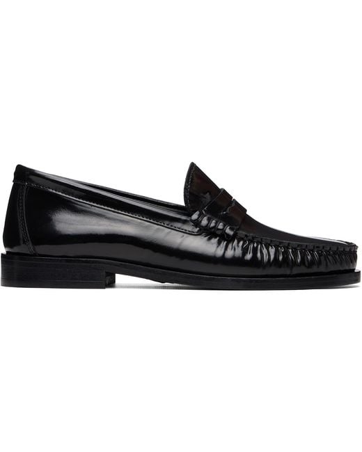 Aeyde Black Terry Polido Loafers