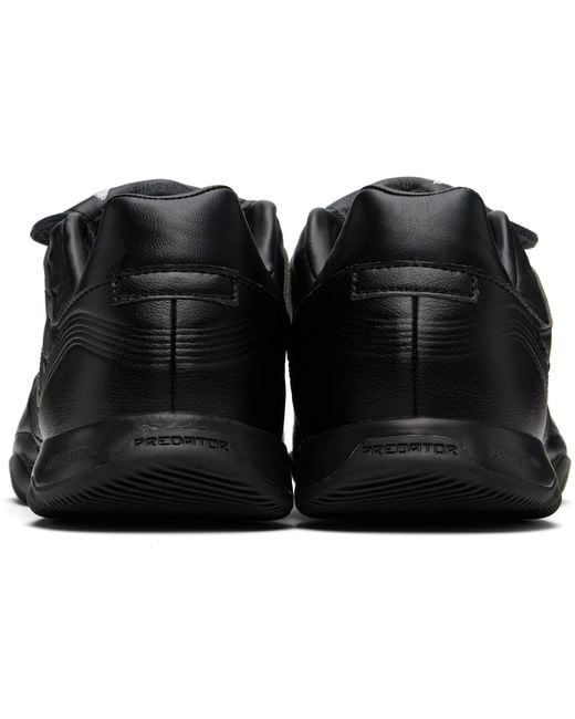 Y-3 Black Leather Predator Precision Sneakers for men