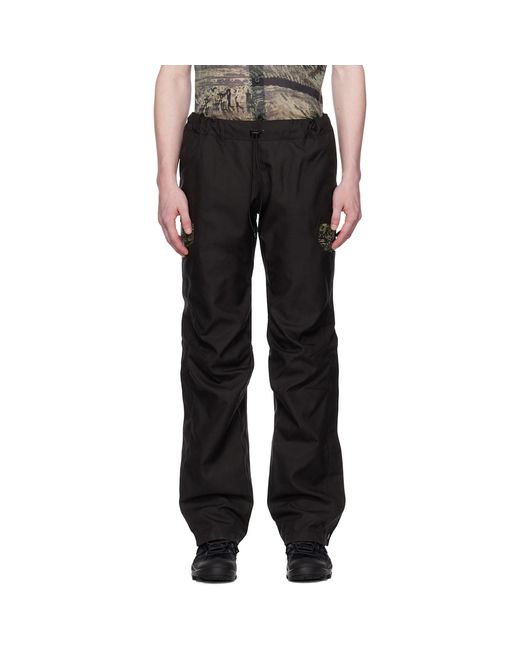 OLLY SHINDER Black Reverse Welded Trousers for men