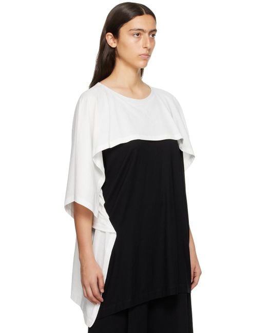 Issey Miyake White & Black Square One T-shirt