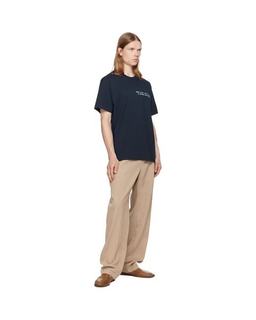 Givenchy Blue Archives Print Cotton T-Shirt for men