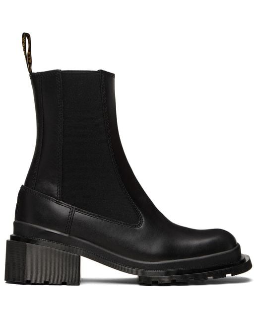 Dr. Martens Black Maybole Square Toe Chelsea Boots