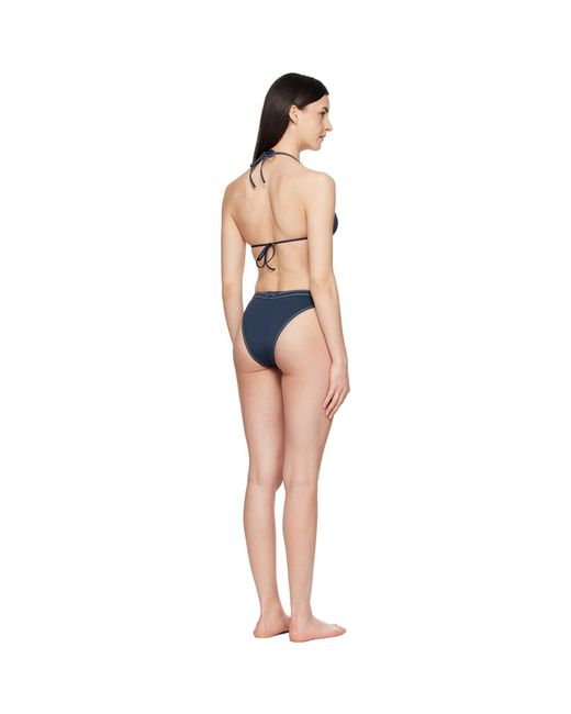 Balmain Black Triangle High Brief Bikini