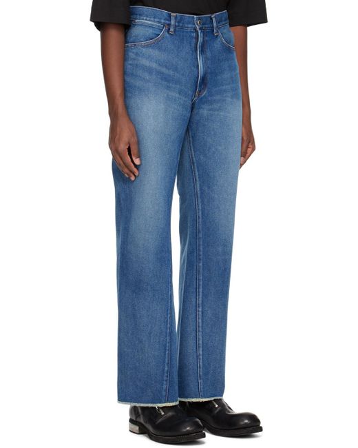 N. Hoolywood Blue Fla Jeans for men