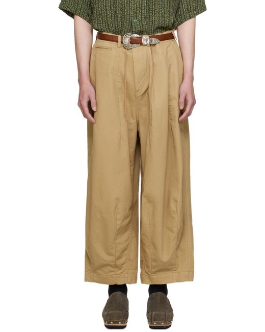 Needles Natural Khaki H.d. Military Trousers for men