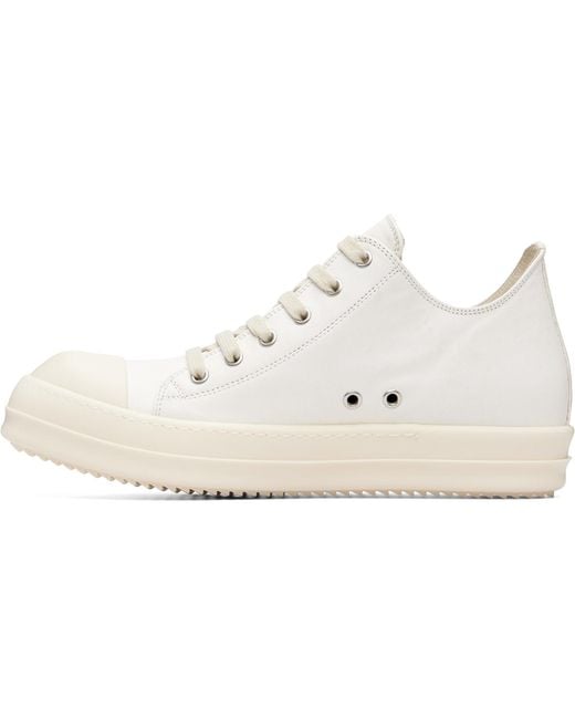 Rick Owens White Off- Tower Low Sneaks Sneakers for men