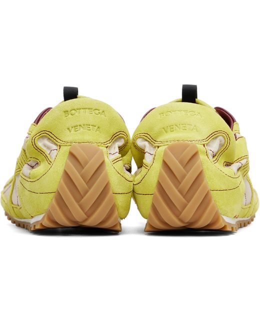 Bottega Veneta Yellow Orbit Flash Sneakers for men